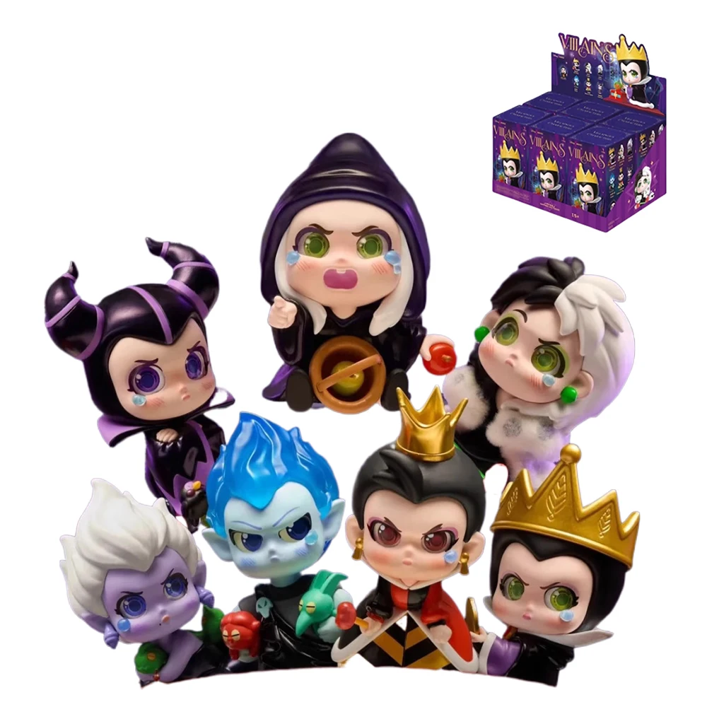 

miniso Disney Villainous Characters Collection Figure Series Blind Box Trendy Toy Ornaments Cute Doll Xmas gift