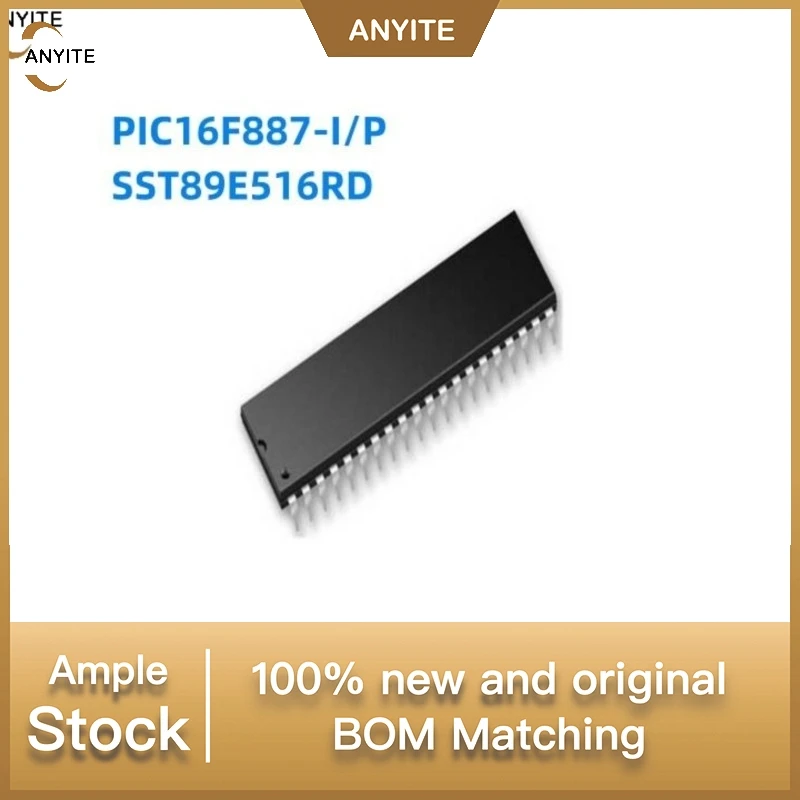 NeW 10Pcs/Lot  PIC16F887 PIC16F887-I/P   SST89E516RD SST89E516RD-40-C-PIE DIP40