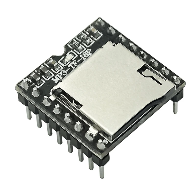 Imagem -05 - Mini Mp3 Player Module para Arduino Uno tf Card u Disk Audio Voice Module Board df Play Atacado Mp3-tf16p 30 Pcs