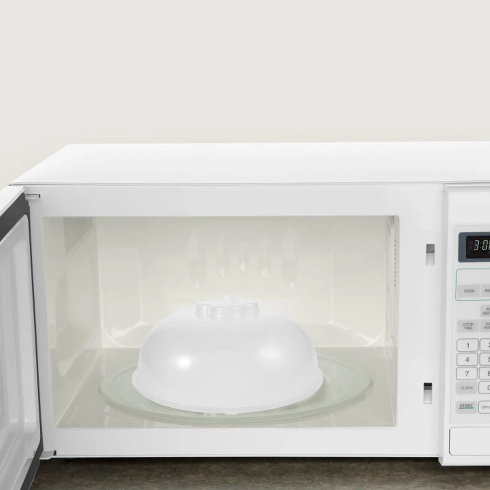 Microwave Hood Cover Food Splatter Protection Transparent Heat Resistant Reusable Lid for Dish Plate Heating Preservation