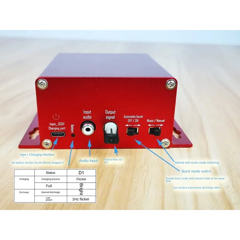 Coil Extinguishing DRSSTC Dedicated Fiber Optic Controller Multifunctional Finished Music Control Box