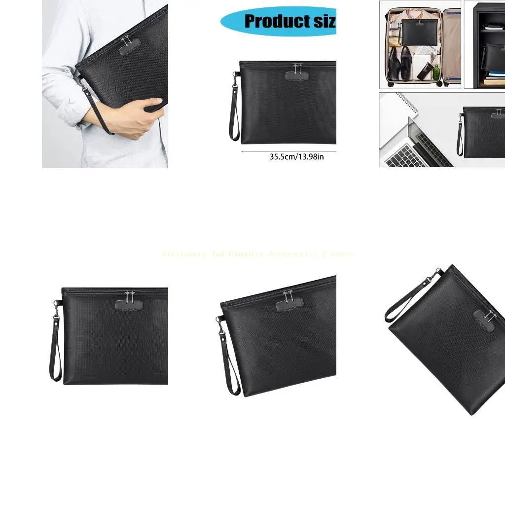 

Temperature Resistant File Pouches for Money Files Documents, Jewelry Valuables