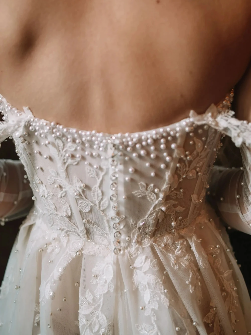 Romantic 2026 Sweetheart Neck Pearls Wedding Dress Dreamy Lace A Line Customized Bridal Gown Exclusive Corset Long Charming Wear