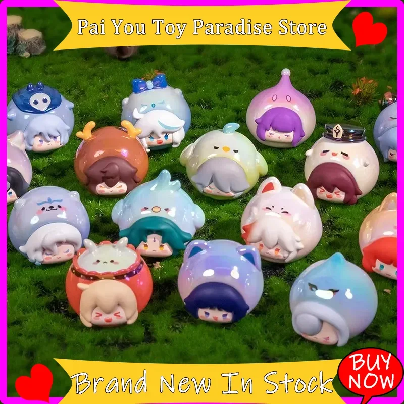 

Hot Mountairy Genshin Impact Blind Box Q Version Mini Furina Anime Figure Pvc Kamisato Doll Desk Decoration Surprise Toys Gifts