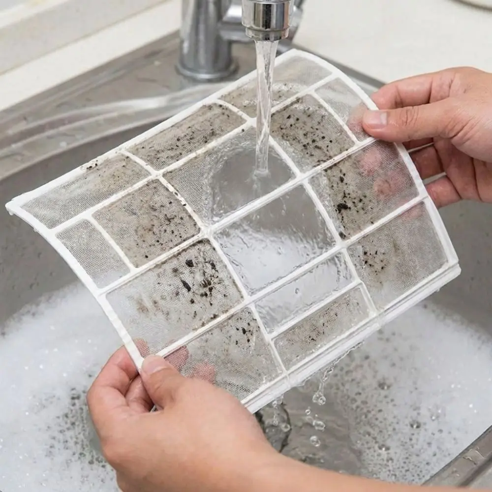 High Density Air Conditioner Filter Screen Antibacterial Thickened AC Anti-Dust Filter Net Filter Air Impurities Plastic