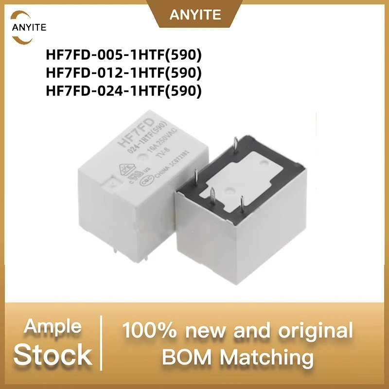 New 10Pcs/LOT  HF7FD-005-1HTF(590)    HF7FD-012-1HTF(590)    HF7FD-024-1HTF(590)