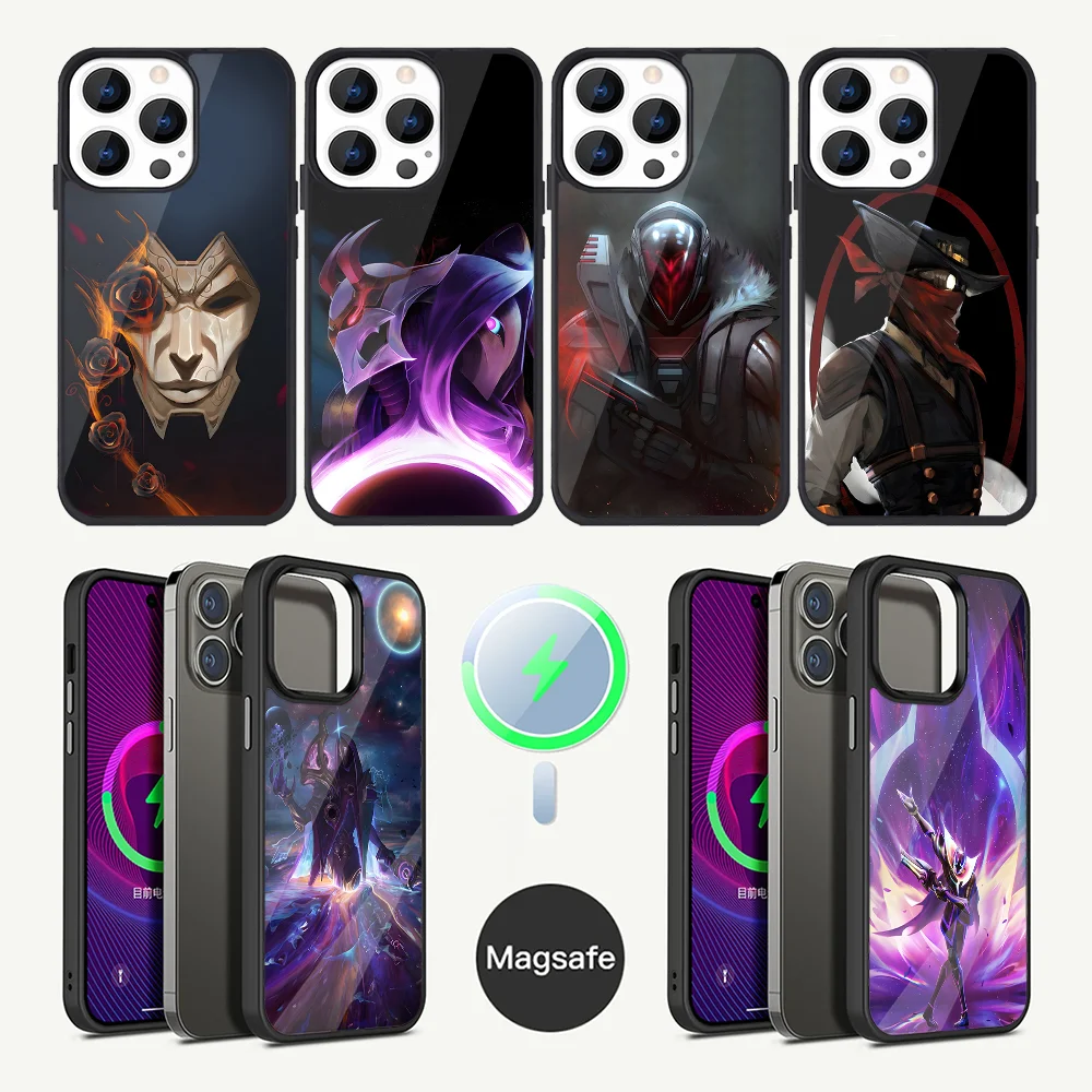 L-LOL K-Khada Jhin Virtuoso Phone Case For iPhone 16,15,14,13,12,11,Plus,Pro,Max Mini Magsafe Magnetic Wireless Charging