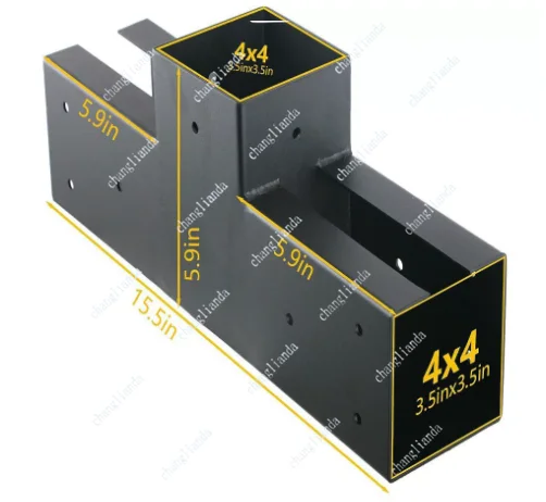 Awning connector, gazebo wooden pillar bracket, wooden connector kit, awning base