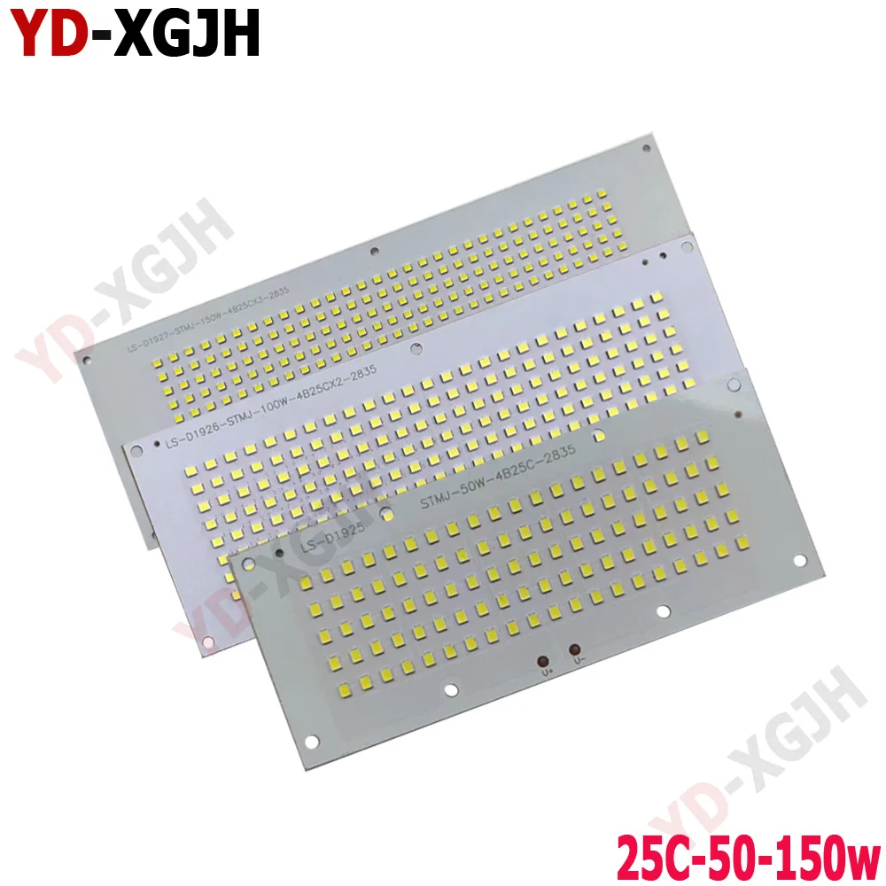 SMD2835 LED PCB Light Source 50W/100W/150W Aluminum Lamp Plate for DIY Floodlight Outdoor Retrofit Lamp Board Accessory