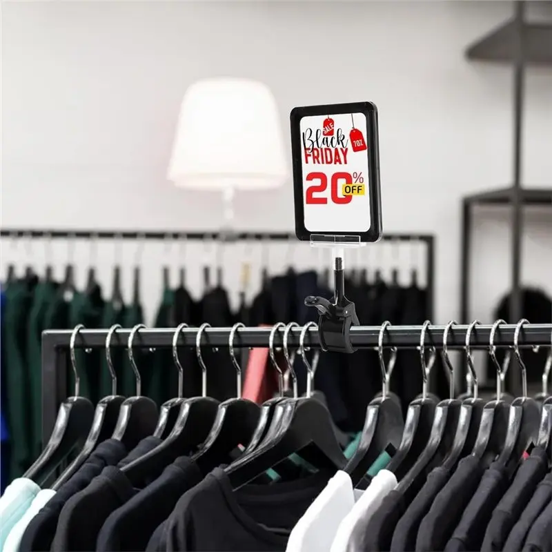 DT19-Advertising Clip Price Tag Supermarket Advertising Clip Double Sided Promotional Sign