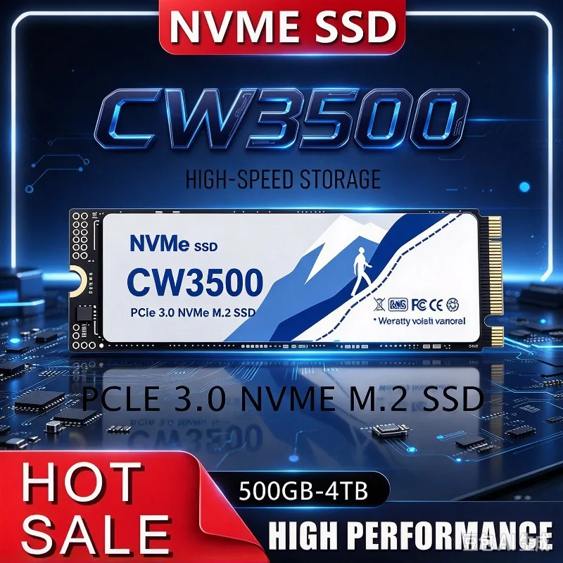 Original CW3500 M2 SSD  2TB 4TB SSD NVMe M.2 2280 PCIe 4.0x4 Hard Disk Internal Solid State Drive for Computer Laptop