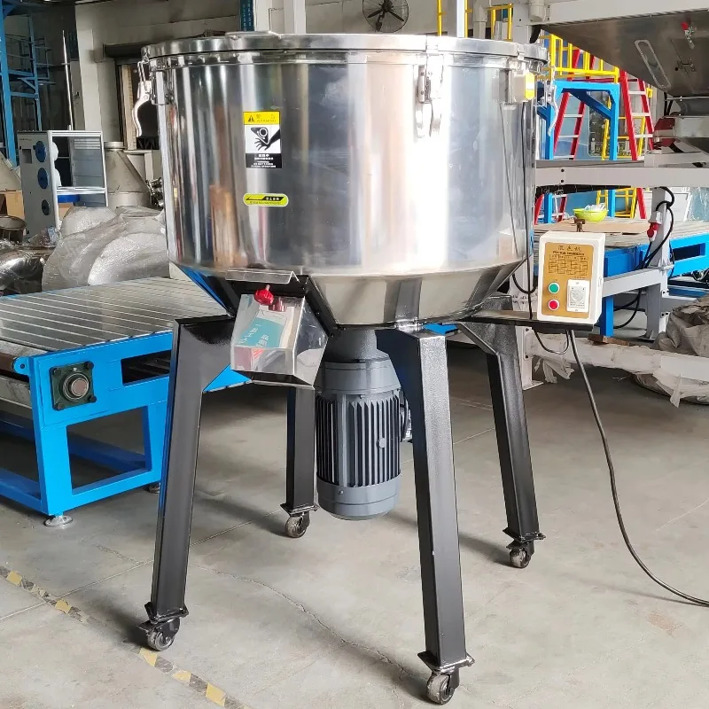Vertical Granule Mixer Stainless Steel Material Mixing Machine Plastic Feed Color Mixer For Extrusion Blow Molding Processing