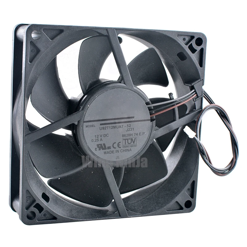 

U92T12MUA7-52 9.2cm 92mm fan 92x92x25mm DC12V 0.25A 3pin Axial flow fan cooling fan for projector