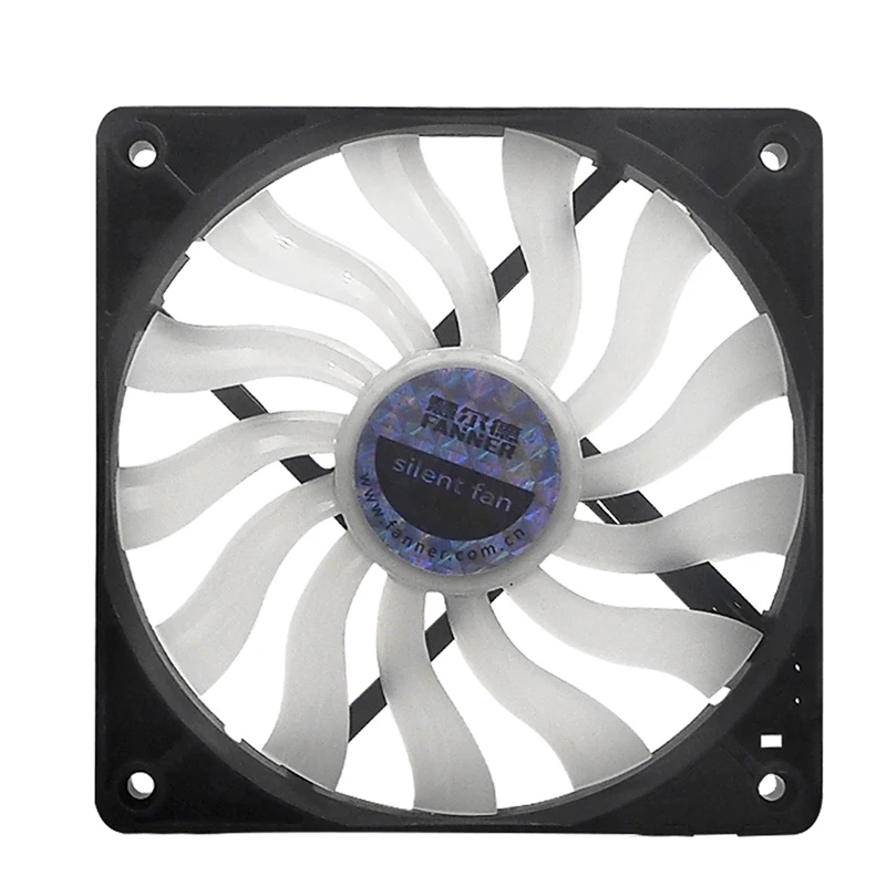 

Huierde Xiaoyue S12015 Светодиодный мягкий свет 4-контактный ультратонкий вентилятор на корпусе 12 см бесшумный