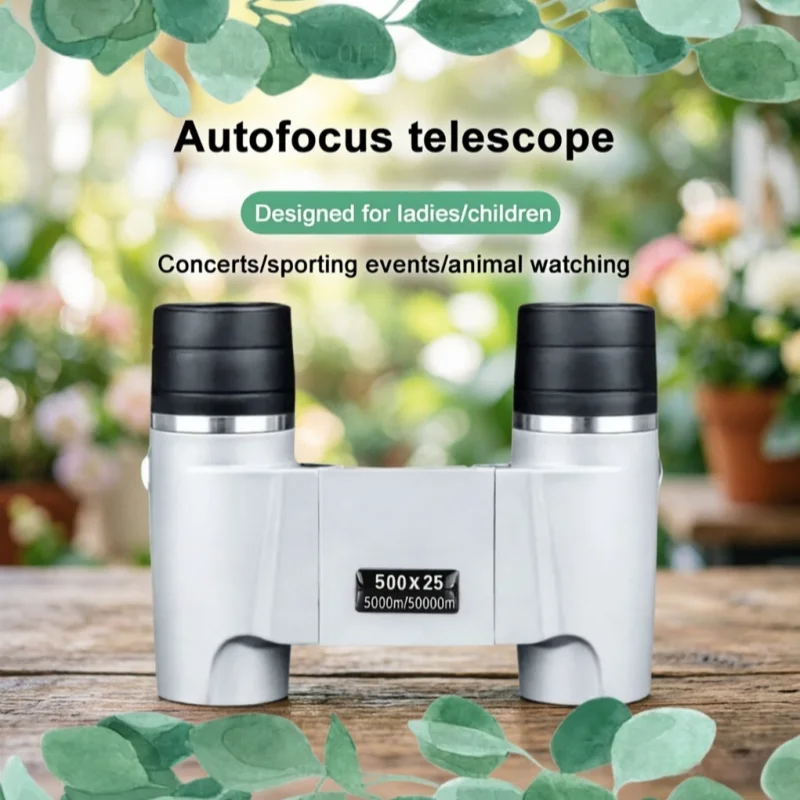 Powerful 500x25 Binoculars Automatic Focusing Telescope HD High-magnification Low-light Portable Outdoor Binoculars