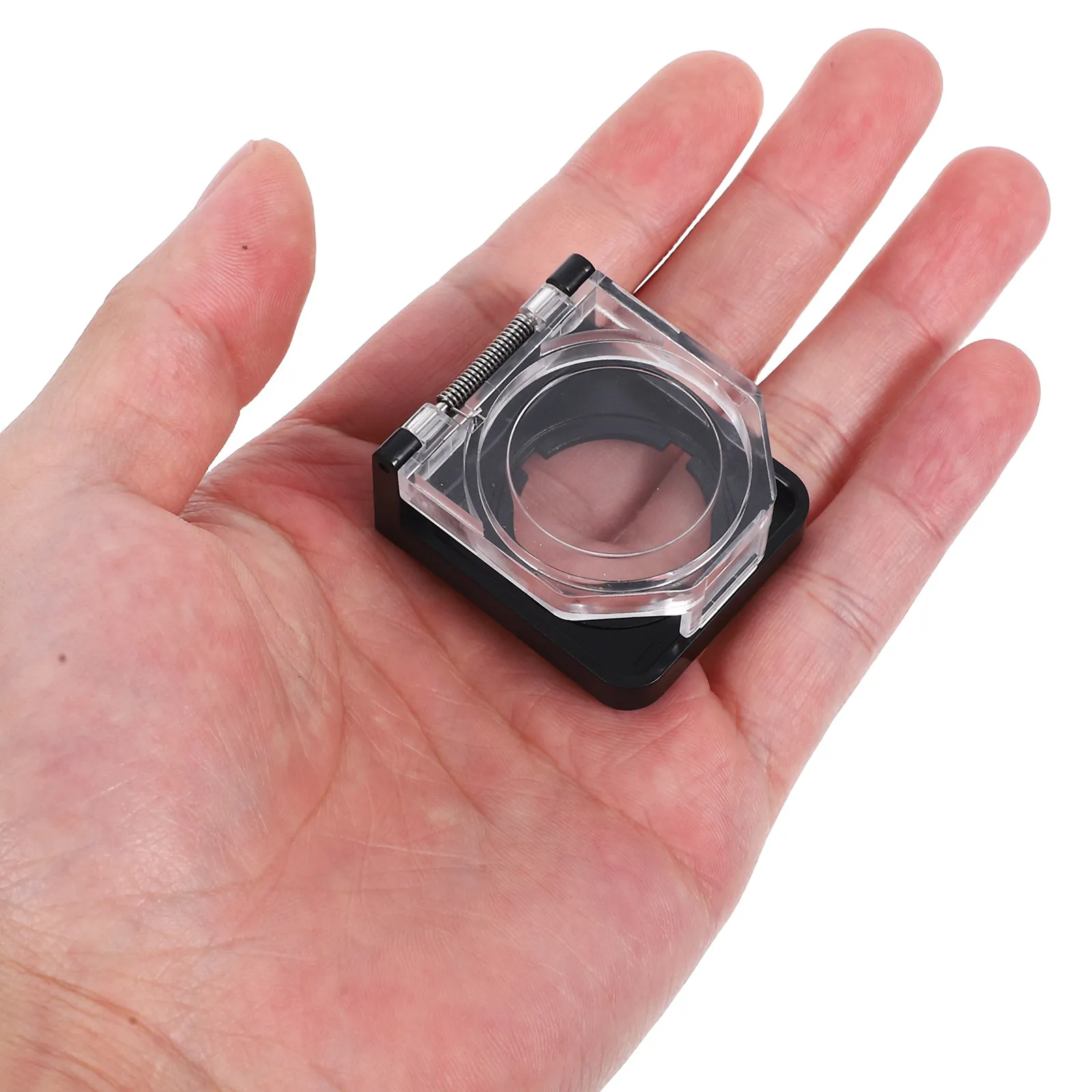 Spring Loaded Transparent Power Switch Protective Cover Plastic Safety Button Cap for Pc Desktop Appliance Emergency Stop Switch