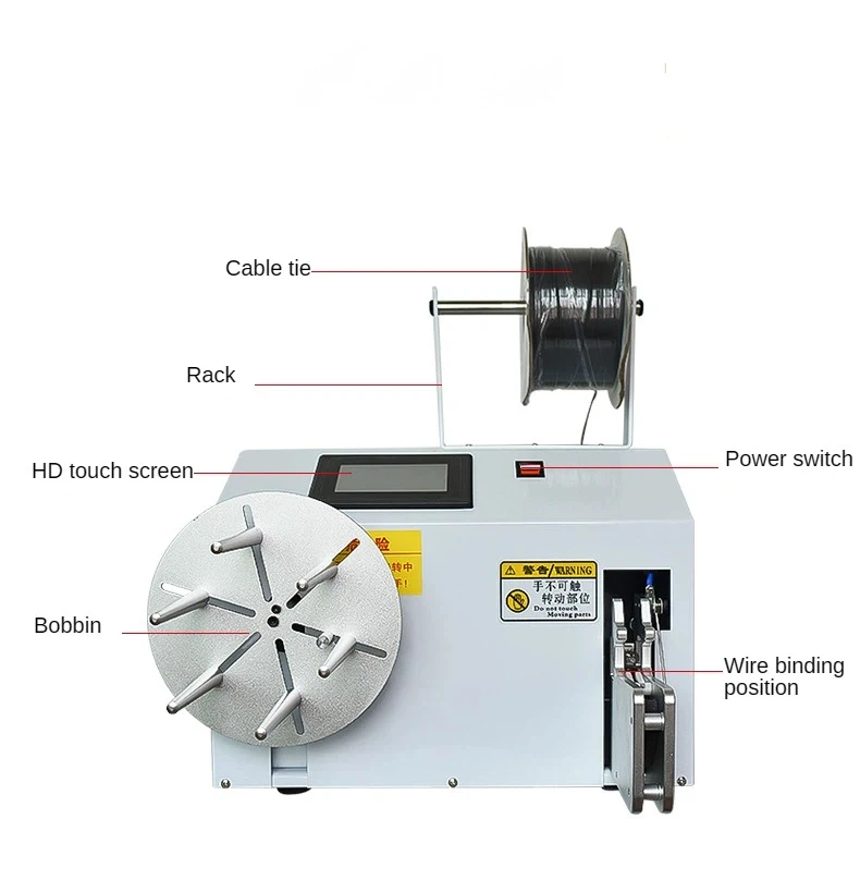 Borx-3-28 آلة تجليد أسلاك الكابلات الكهربائية الأوتوماتيكية الرقمية مع شاشة تعمل باللمس 110 فولت/220 فولت #1