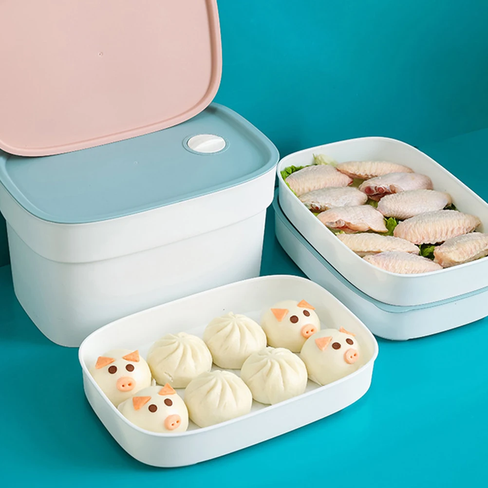 

4 Pcs Leakproof Food Container PP Material Lunch Boxes Students Fruits Box Plastic Portable Snack Box Fine Polished Kitchen Bar