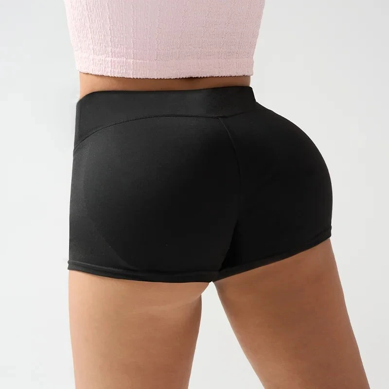 요가 반바지 여성 레깅스 체육관 반바지 운동 눈부심 방지 복숭아 엉덩이 피트니스 반바지 비 롤링 가장자리 여름 체육관 반바지 여성