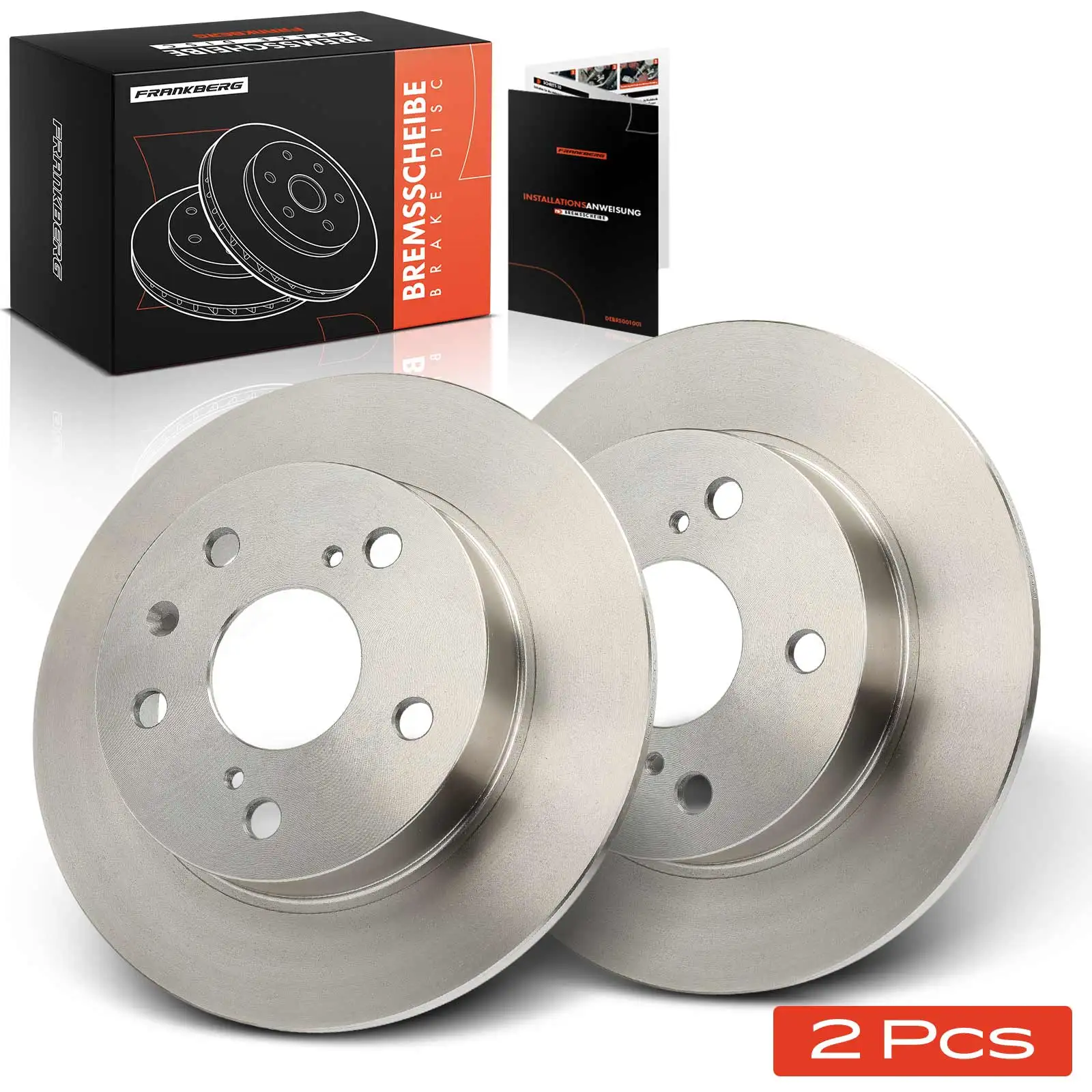 Frankberg 2x Remschijven Achteras voor Suzuki S-Cross Swift IV FZ NZ SX4 Vitara JY Bj vanaf 2010 5561161 M00
