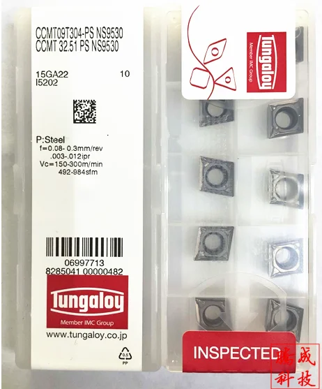 

10PCS/BOX New Tungaloy CNC blade CCMT09T304-PS NS9530