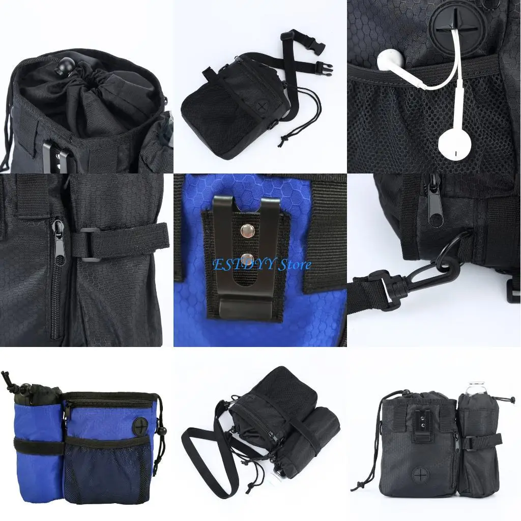 

G6DE Adjustable Waist Pack for Dog Training Pet with Removable Water Bottle Holder