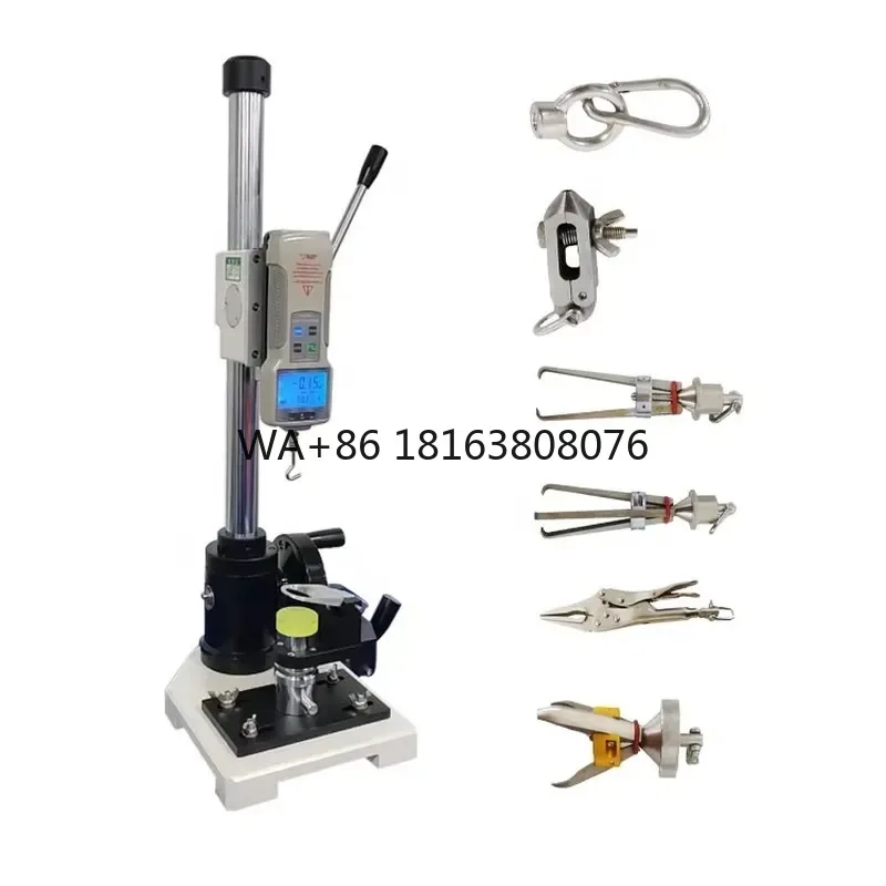 Snap Button Pull Testing Machine Snap Button Holding or Breaking Strength Testing Machine Button Pull Tester Factory Sale