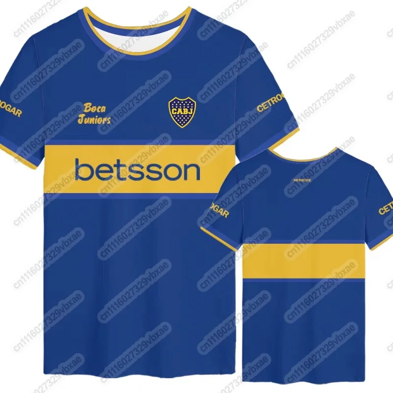 Boca Juniors 202627 Fußballtrikot, 3D-Druck Schnell Trocknendes Atmungsaktives T-Shirt, Herren- und Damen-Familien-Fußball-Sportbekleidung – Detail 15