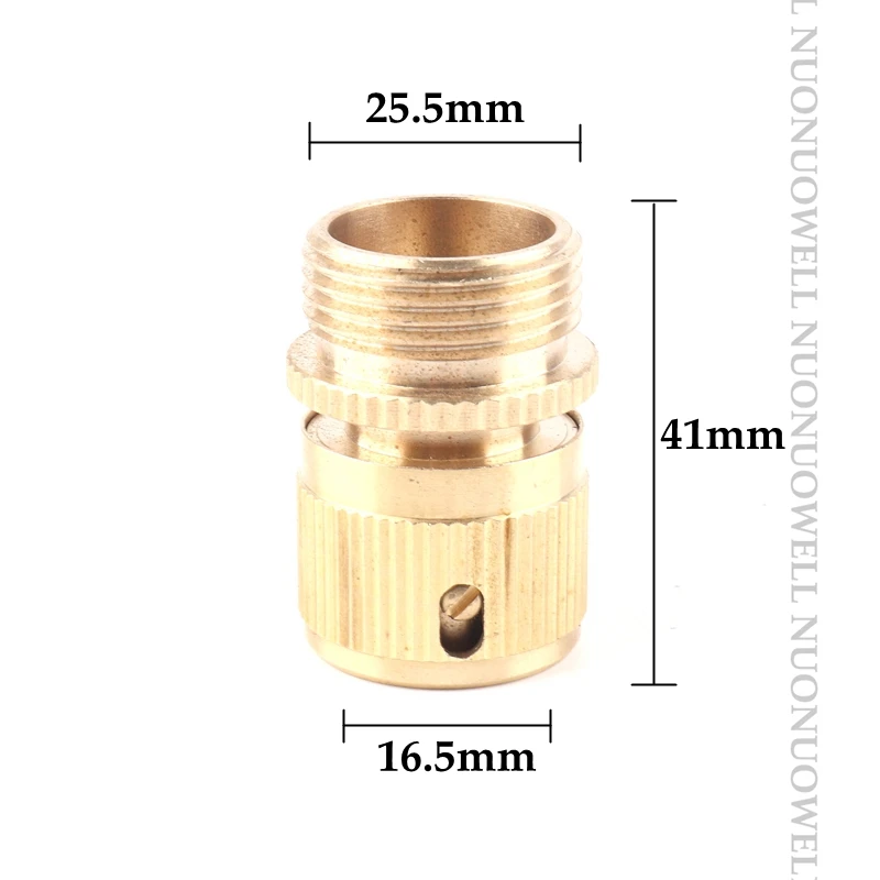 1pc Copper Thread Garden  Water Quick Connector Garden Water Faucet Adapter Connector Hose End Connectors