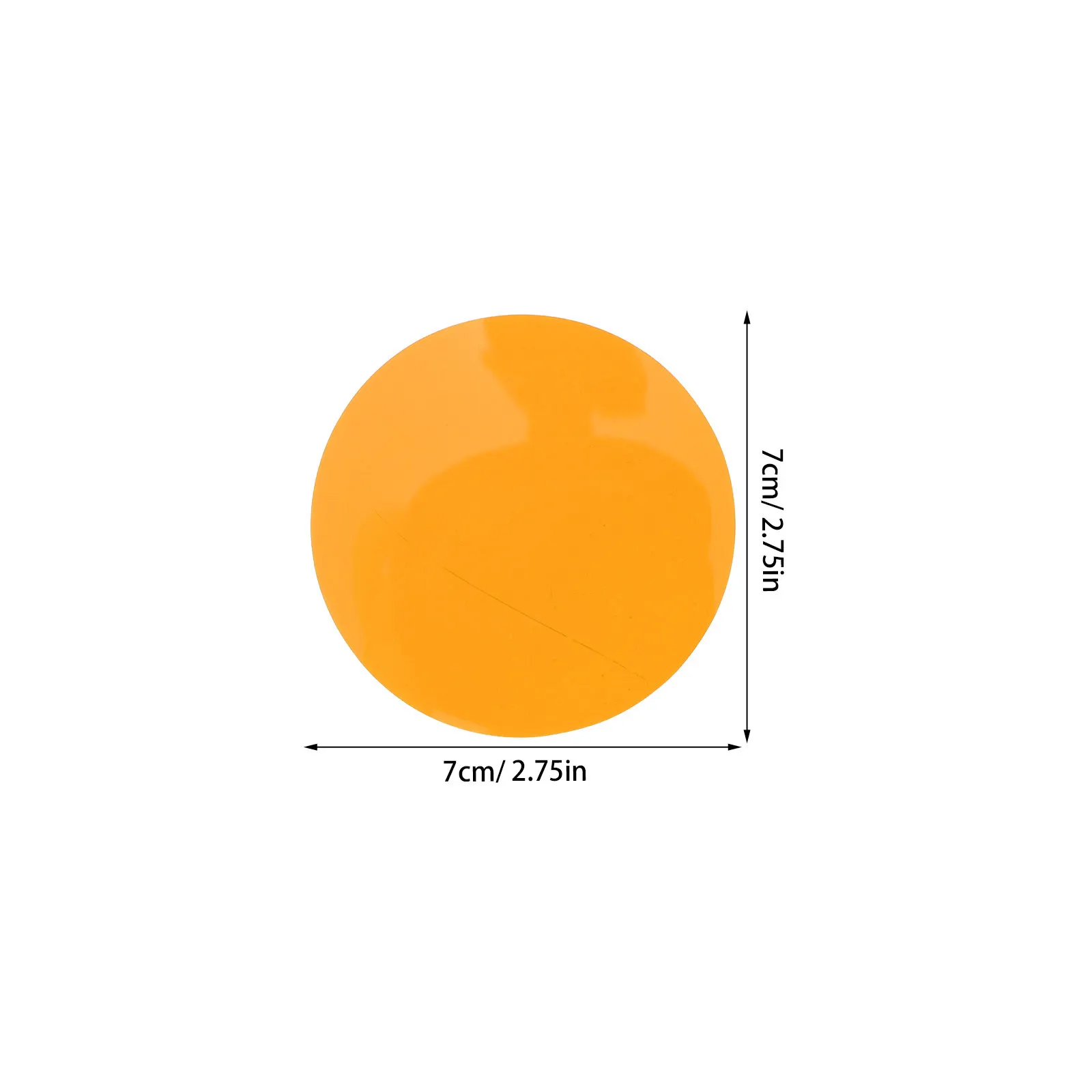 50Pcs Atmosphere Light Stick Correction Gels 2.8 Inch Orange Transparent Color Filters for LED Lamps Warm Light Film Mood