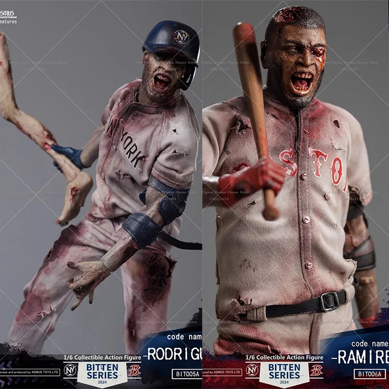 ASMUS TOYS BIT005A BIT006A 1/6 Scale Zombie Baseball Muscle Male Big Rodriguez Ramiz 12-inch Full Set Action Figure Soldier