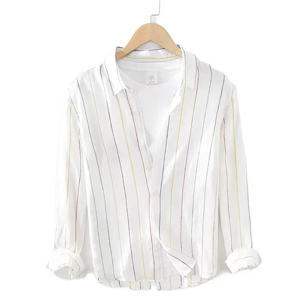 Hot sale new men's formal shirt long sleeve office clear stripe anti-wrinkle fashion business social shirt casual street wear