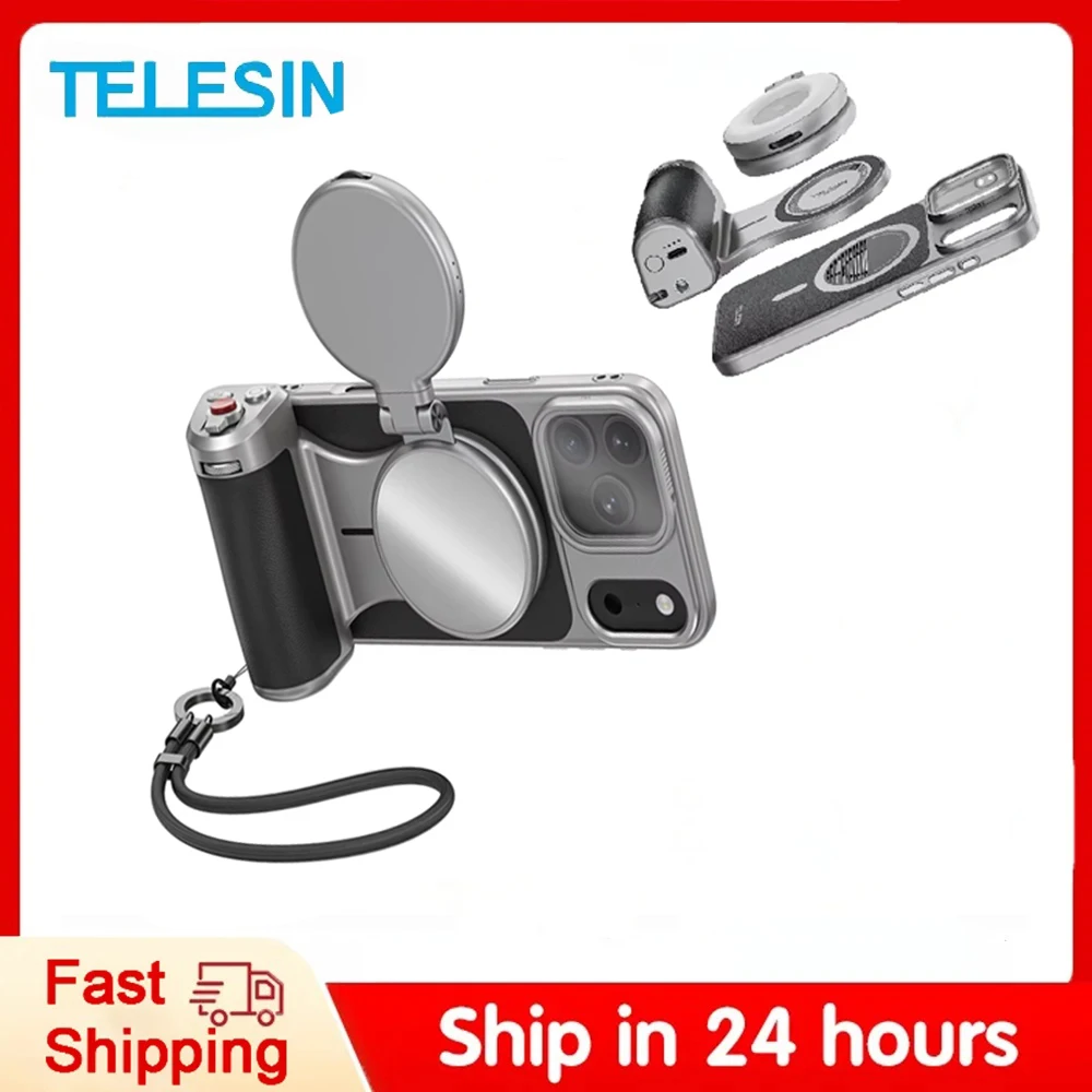TELESIN Master Phone Camera Grip Set Magnetic Phone Camera Hand Grip Holder Remote Shutter Handheld For IPhone17 Pro / Pro Max