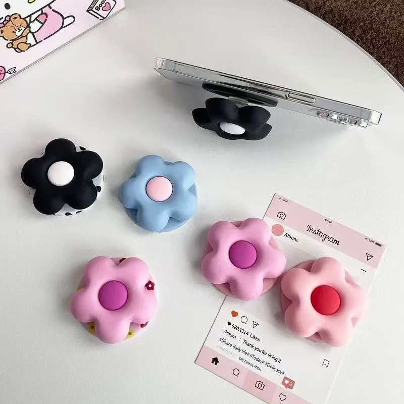 

Корейская милая магнитная подставка для телефона с 3D цветком, подходит для MagSafe, беспроводная зарядка телефона для IPhone, Samsung Galaxy, магнитная подставка