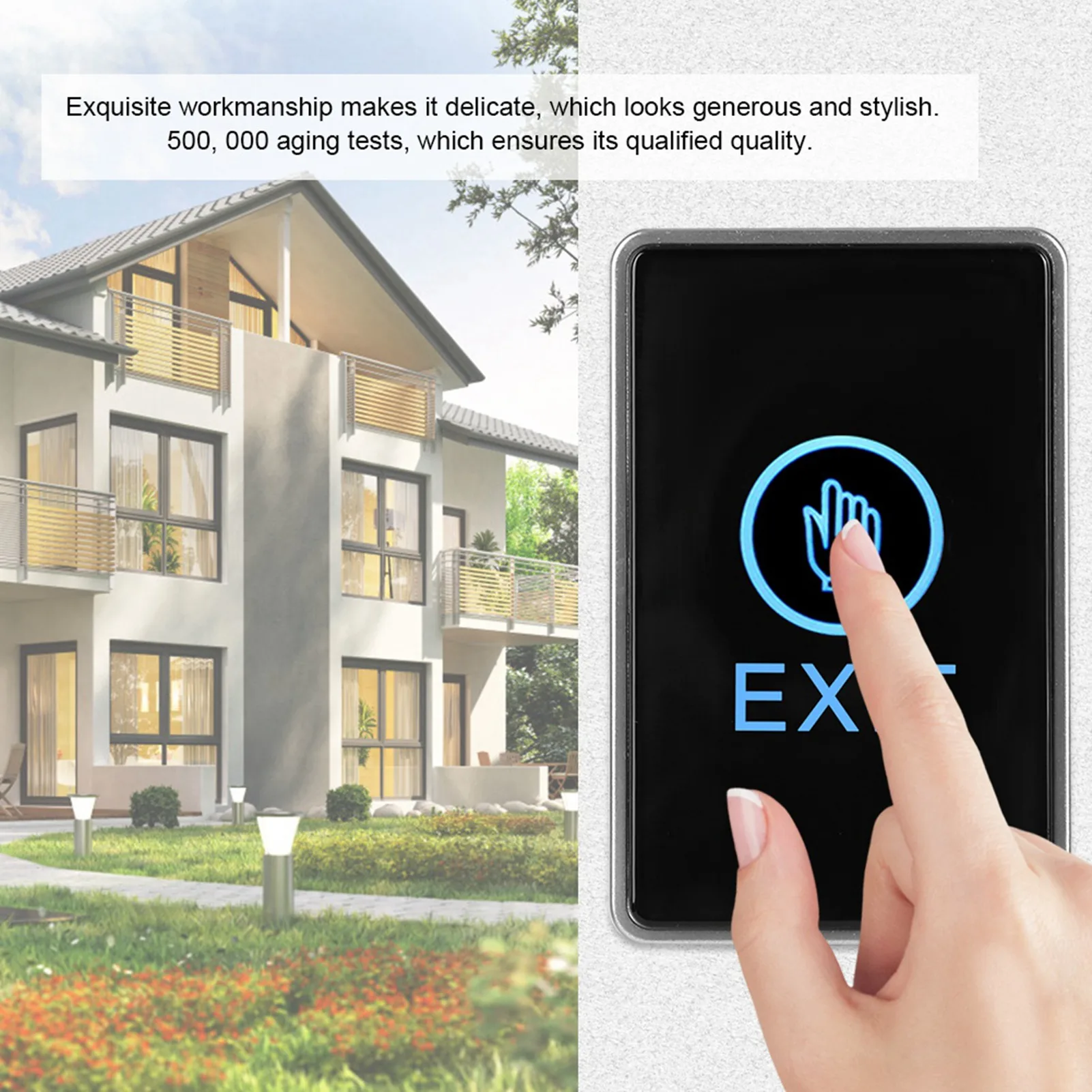 ZK40 Door Exit Release Button Switch Touch Sensor Pannel for Access Control Systems 12V