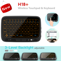 H18+ Mini Full Touch Screen Keyboard 2.4GHz Air Mouse Touchpad Backlight Wireless Keyboard Plug And Play Smart Keyboard