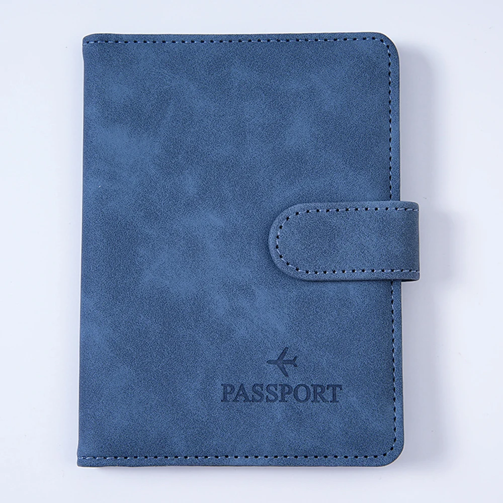 أغطية جواز السفر متعددة الألوان حافظة حجب Rfid من جلد البولي يوريثان حافظة جواز سفر مقاومة للتآكل لمحفظة المطار الدولي #1