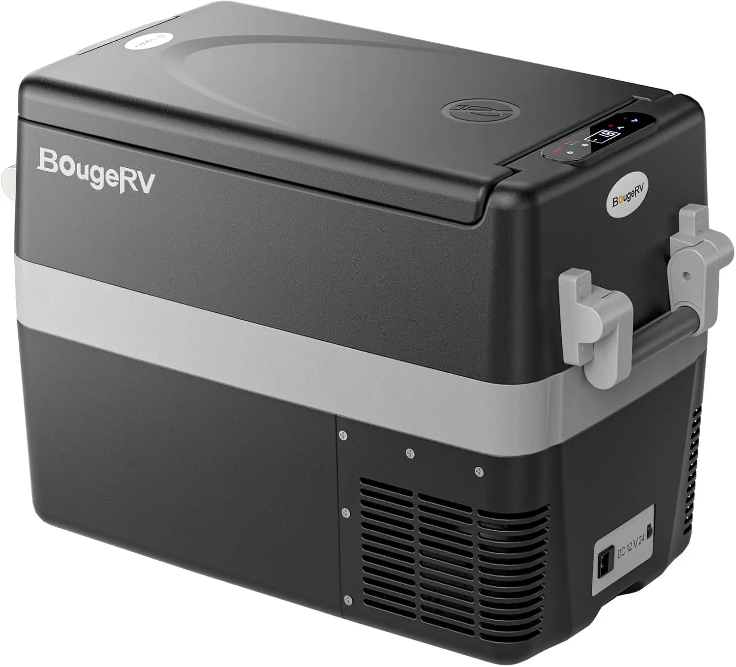 12V Refrigerator 42 Quart, Electric Car Cooler with MAX/ECO Mode | 12/24V DC, 45dB Quiet, -4~50°F, 3-level Battery Protection fo