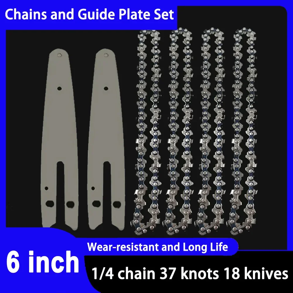 Saw Chain Mini 6 Inch 1/4 Chainsaw Chain 37 knots 18 knives Portable Electric Saw Mini Chainsaw Logging Saw Blade Pruning Chain