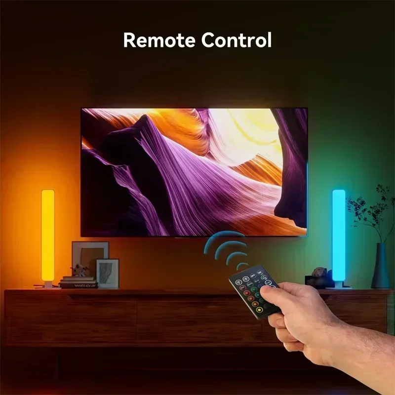 Imagem -03 - Xiaomi Rgb Captador Luz Noturna Jogos Música Ritmo Luzes Barra Usb Led Candeeiro de Mesa Configuração Controle Remoto Gamer Decoração Crianças Presente