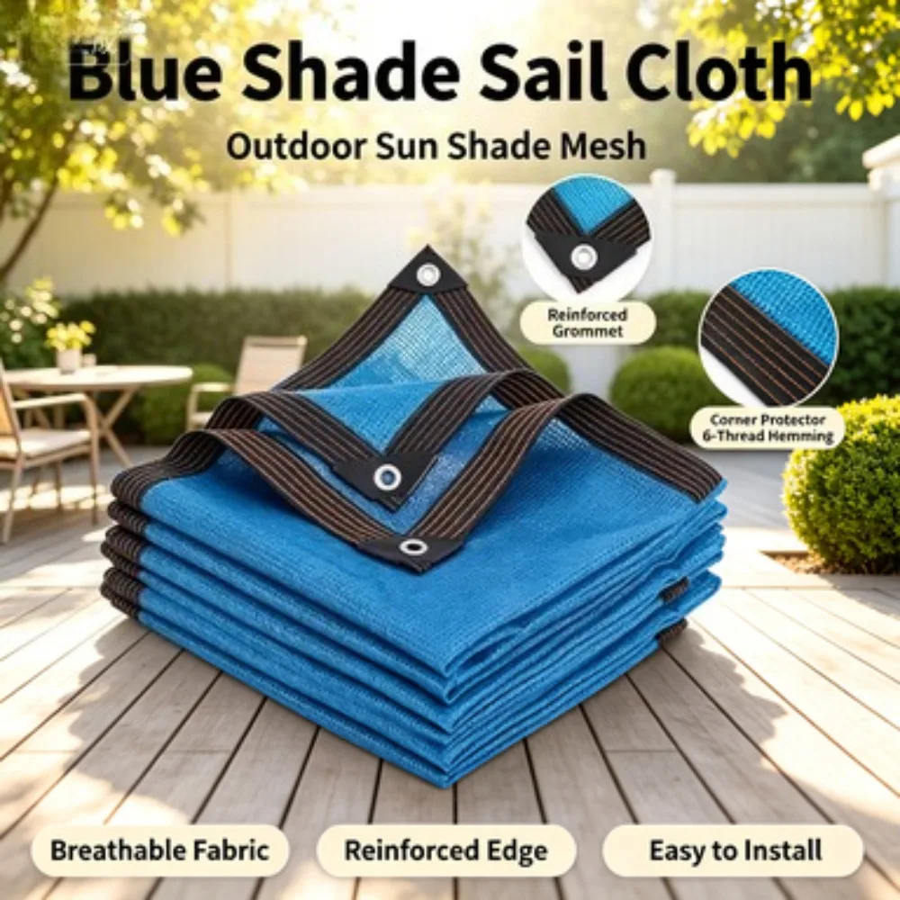 Outdoor HDPE Shade Net UV Protection Sunshade Cloth Garden Patio Terrace Camping Mesh Fabric Cover Durable Shading Net