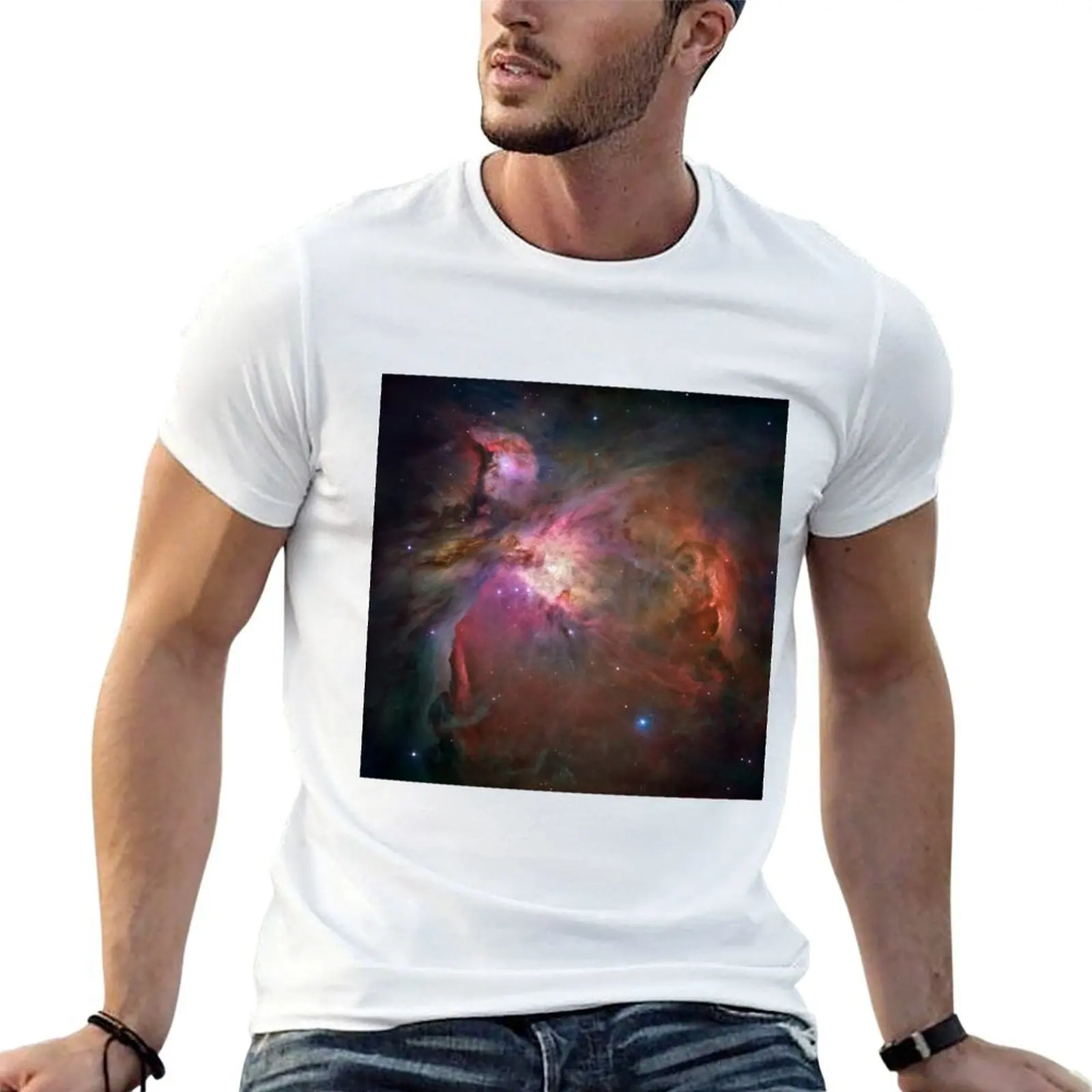 Orion Nebula T-Shirt Basic Casual Wear Short Sleeve Top