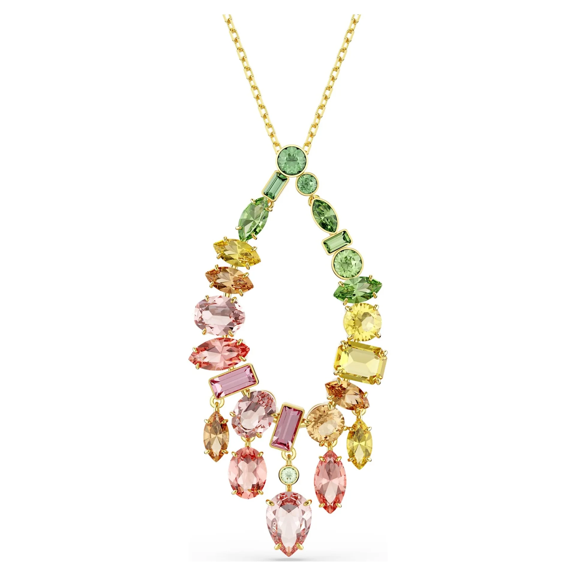 Natural Crystal Gemstone Jewelry Set 14K Gold Plated Earrings Necklace Ring Bracelet Elegant Wedding Party Jewelry for Women