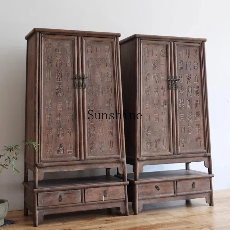 Chinese antique old furniture old wardrobe noodle cabinet  FT