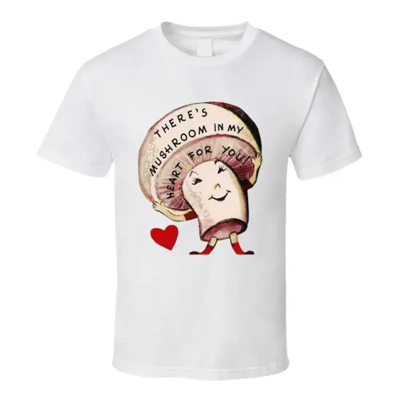 There's Mushroom In My Heart For You Vintage Valentine Card T Shirt