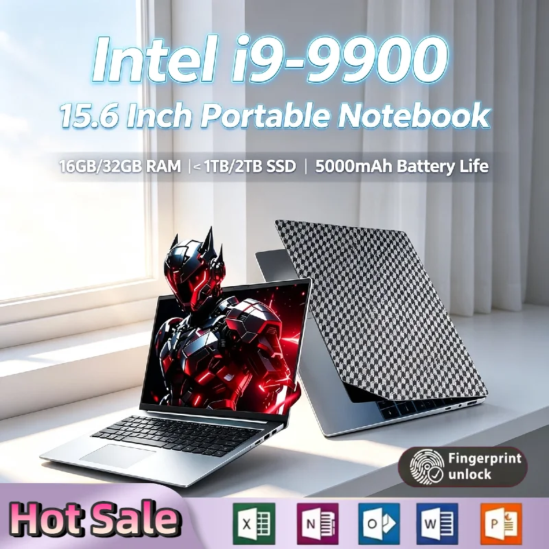 Home Office Windows 11 - Laptop Ultra Sottile Intel Core i9