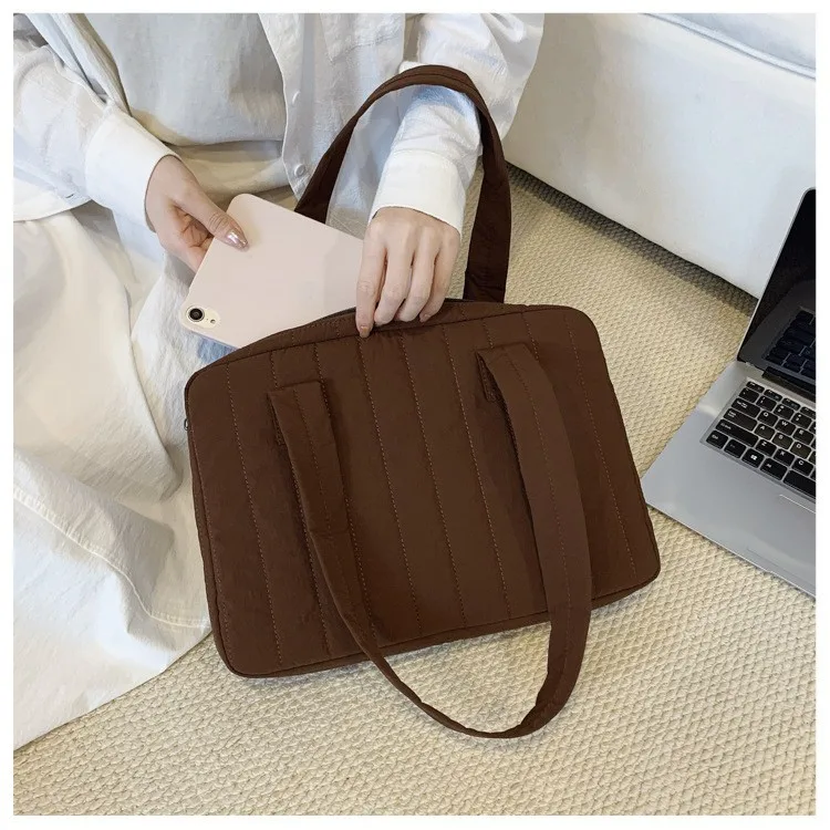 

14-дюймовая сумка для ноутбука через плечо, многофункциональная пригородная сумка для iPad, простая защитная сумка и чехол для компьютера