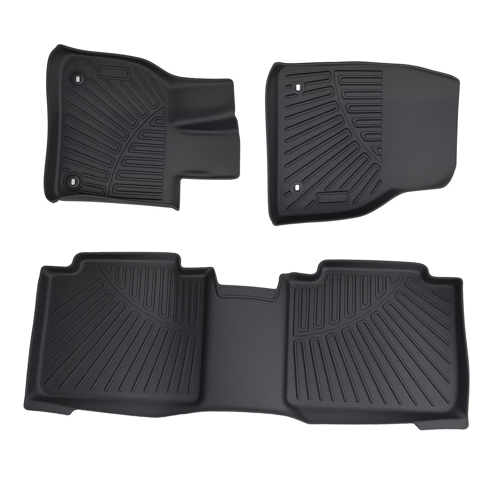 

Car Floor Mats for Subaru Solterra Toyota bZ4X 2023-2025 Black TPE All Weather