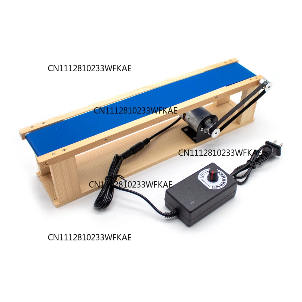 For AC 100-240V DIY Mini Desktop Conveyor Belt 5x70CM Elevator Model Friction Teaching Science Experiment Device 0-6000RPM