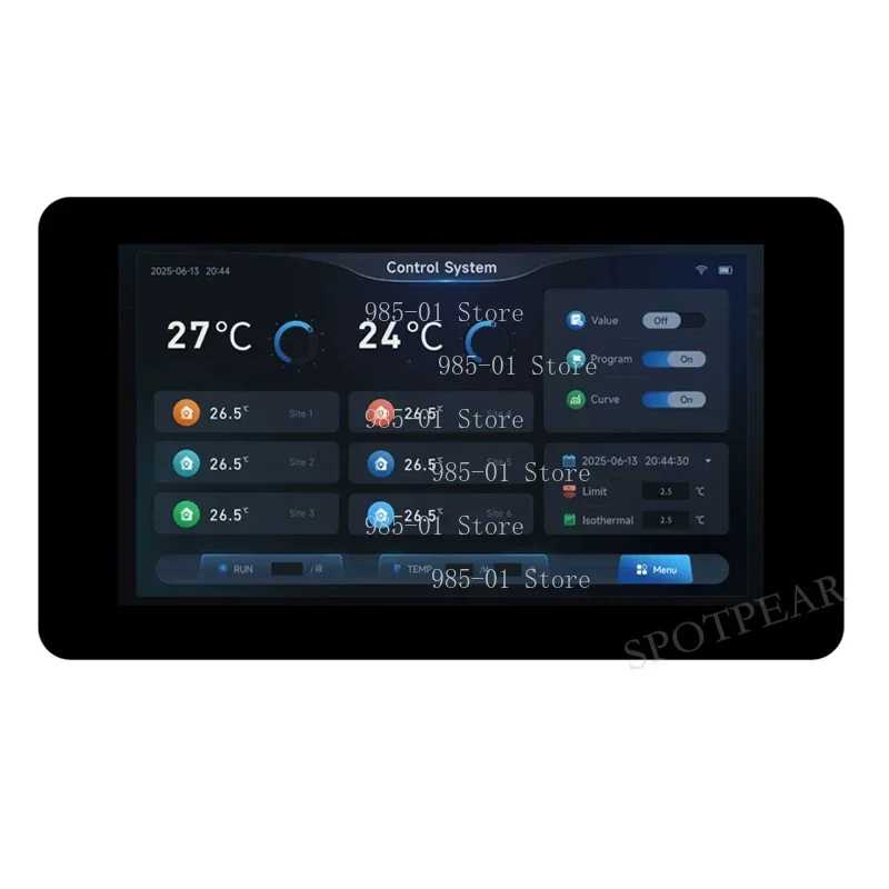 Android 10 Inch Smart Home Touch Screen Panel PoE RS485 Flush Mount Home Automation Controller